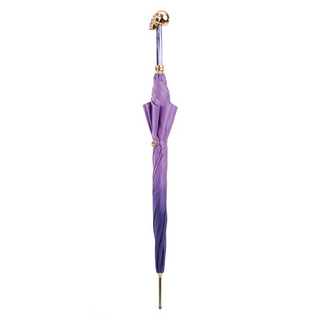 Purple ombre handmade Italian luxury gilt resin umbrella close-up
