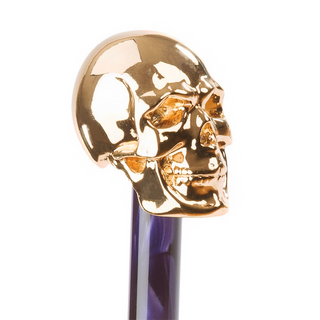 Purple ombre handmade Italian luxury gilt resin umbrella detail