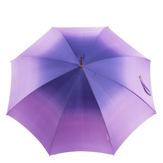 Purple ombre handmade Italian luxury gilt resin umbrella open canopy