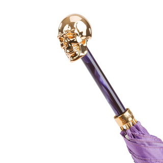 Purple ombre handmade Italian luxury gilt resin umbrella canopy detail