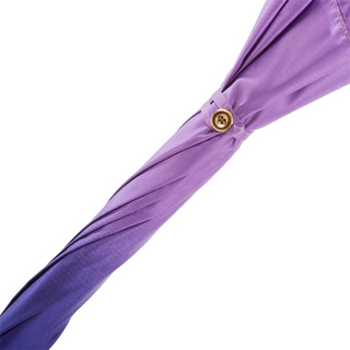 Purple ombre handmade Italian luxury gilt resin umbrella top view