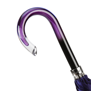 Luxury automatic purple dahlia Italian acetate handle umbrella open
