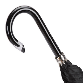 Silver sunflower acetate handle luxury Italian women's umbrella canopy detail