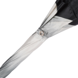 Silver sunflower acetate handle luxury Italian women's umbrella handle view