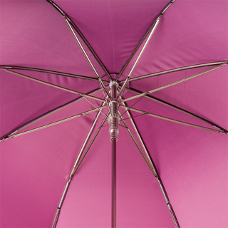 Fuchsia luxury Swarovski crystal handmade Italian umbrella open