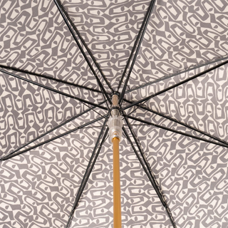 Mosaic design acetate handle automatic handmade Italian umbrella open canopy
