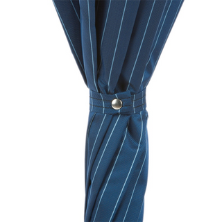 Solid stick ash wood water-resistant handmade Italian men's umbrella open