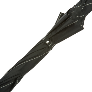 Luxury cobra brass handle wide canopy automatic Italian men's umbrella top view