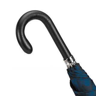 Camouflage navy leather handle automatic handmade Italian men's umbrella canopy