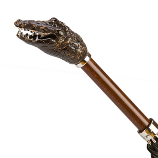Camouflage crocodile brass handle automatic Italian luxury men's umbrella canopy