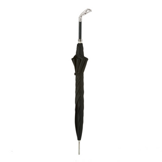 Luxury designer silver greyhound handle automatic handmade Italian umbrella canopy