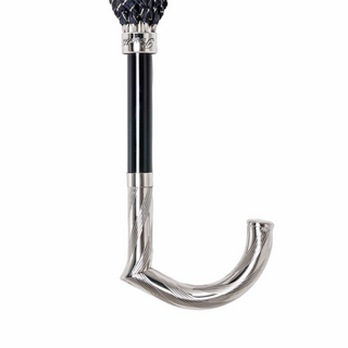Luxury metal handle gift box handmade Italian men's umbrella canopy
