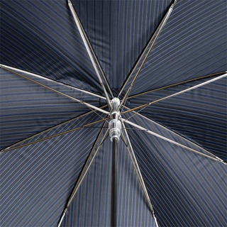 Luxury metal handle gift box handmade Italian men's umbrella top view