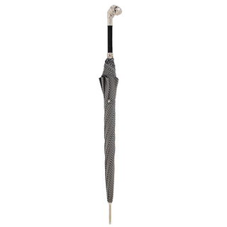 Bulldog metal handle automatic handmade Italian luxury men's umbrella canopy