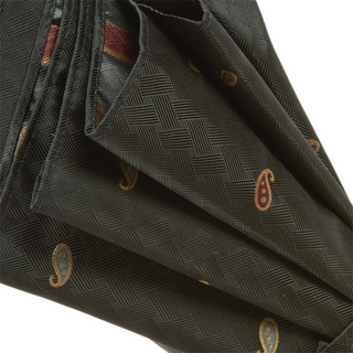 Paisley natural handle automatic Italian designer men's umbrella detail