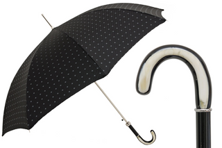 Classic men's automatic waterproof canopy 95cm Italian rain umbrella front view