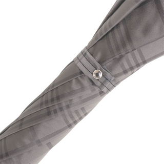Check bulldog aluminum handle automatic handmade Italian men's umbrella top view