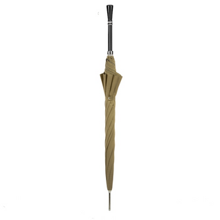 Luxury enameled resin handle automatic handmade Italian men's umbrella close-up