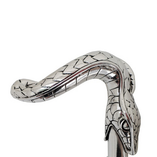 Black luxury snake handle automatic handmade Italian men's umbrella canopy