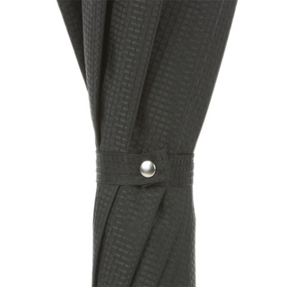 Black skull handle automatic polyester canopy handmade Italian luxury umbrella top view