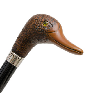 Striped duck handle gift box handmade Italian men's umbrella canopy