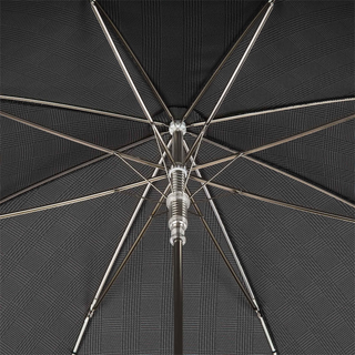 Luxury dog silver handle polyester canopy handmade Italian men's umbrella open