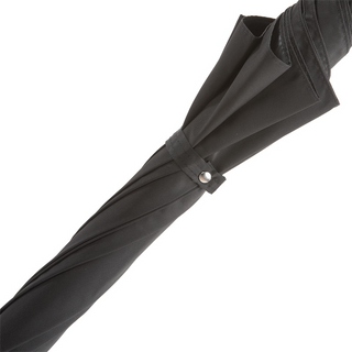 Bull brass handle luxury handmade Italian men's rain umbrella top view