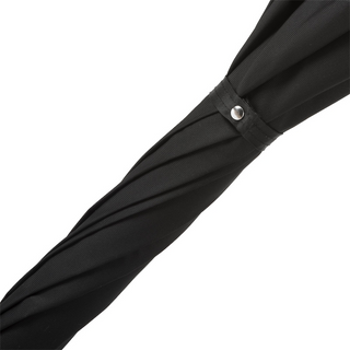 Tiger design wooden handle handmade Italian luxury men's umbrella top view