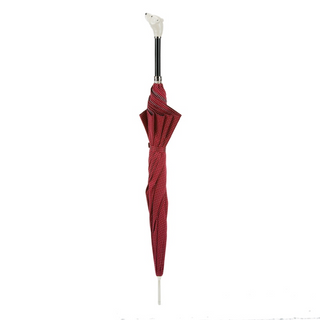 Enameled bear handle luxury handmade Italian men's rain umbrella canopy