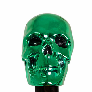 Camouflage green skull handle automatic waterproof handmade Italian men's umbrella detail