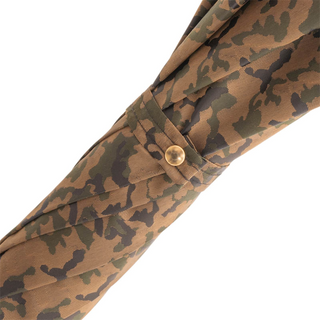 Luxury wolf brass handle automatic handmade Italian men's rain umbrella top view