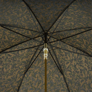 Camouflage automatic leather handle handmade Italian men's umbrella open