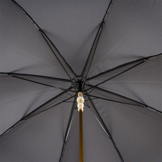 Elephant enameled brass handle automatic handmade Italian men's umbrella open