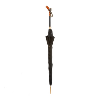 Scorpion Swarovski crystal handle waterproof handmade Italian men's umbrella close-up