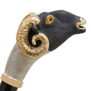 Luxury Italian automatic enameled brass handle men's rain umbrella detail