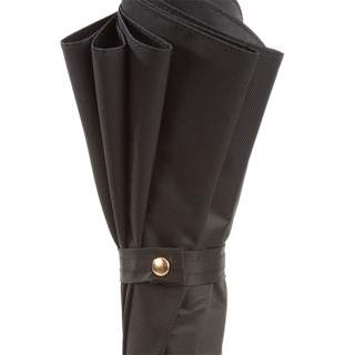 Luxury designer Swarovski crystal handle handmade Italian rain umbrella back view
