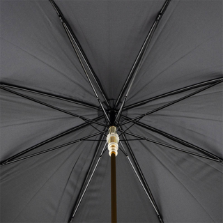 Brown bear brass handle automatic handmade Italian men's rain umbrella open