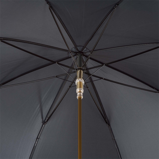 Golden skull handle automatic luxury rain protection Italian men's umbrella open