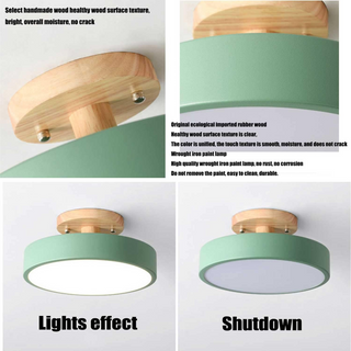 Plafonnier LED en bois – Luminaire LED moderne avec finition en bois naturel