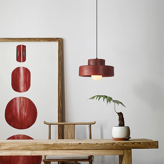 Nordic geometric cylindrical pendant for kitchen island