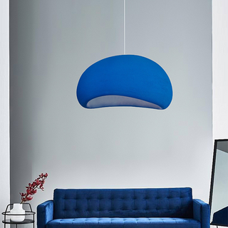 Cloud-form pendant light with warm ambient glow
