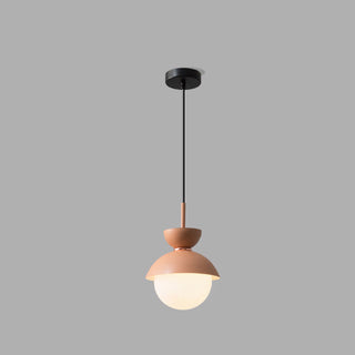 Metal double head colorful pendant — G9 bulb ceiling fixture