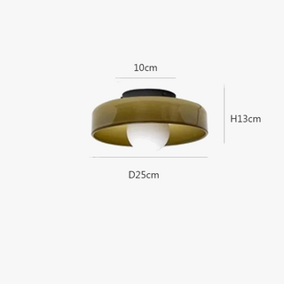 Frosted Glass Ceiling Light – G9 Retro Glass Fixture With Soft Diffuser