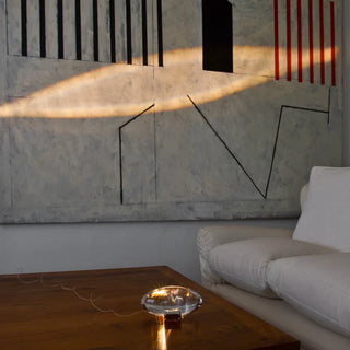 Modern crystal lamp — warm white LED indoor setting