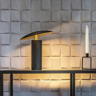 Scandinavian Table Lamp – Matte Black Adjustable Tilt Lamp with Warm Ambient Light