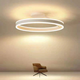 Nordic LED Ceiling Light – Modern Circle Lamp With Adjustable Brightness