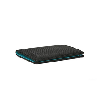 italian leather wallet haven black lizard pattern rfid blocking premium billfold detail