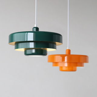 Bauhaus Pendant Light | Rustic Iron Ceiling Light - Mid Century Pendant Lamp