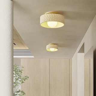 Polystyrene cream ceiling light French – modern minimalist