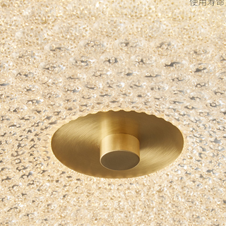 Modern Ceiling Light – Creative LED Copper Lamp With Crystal Accent